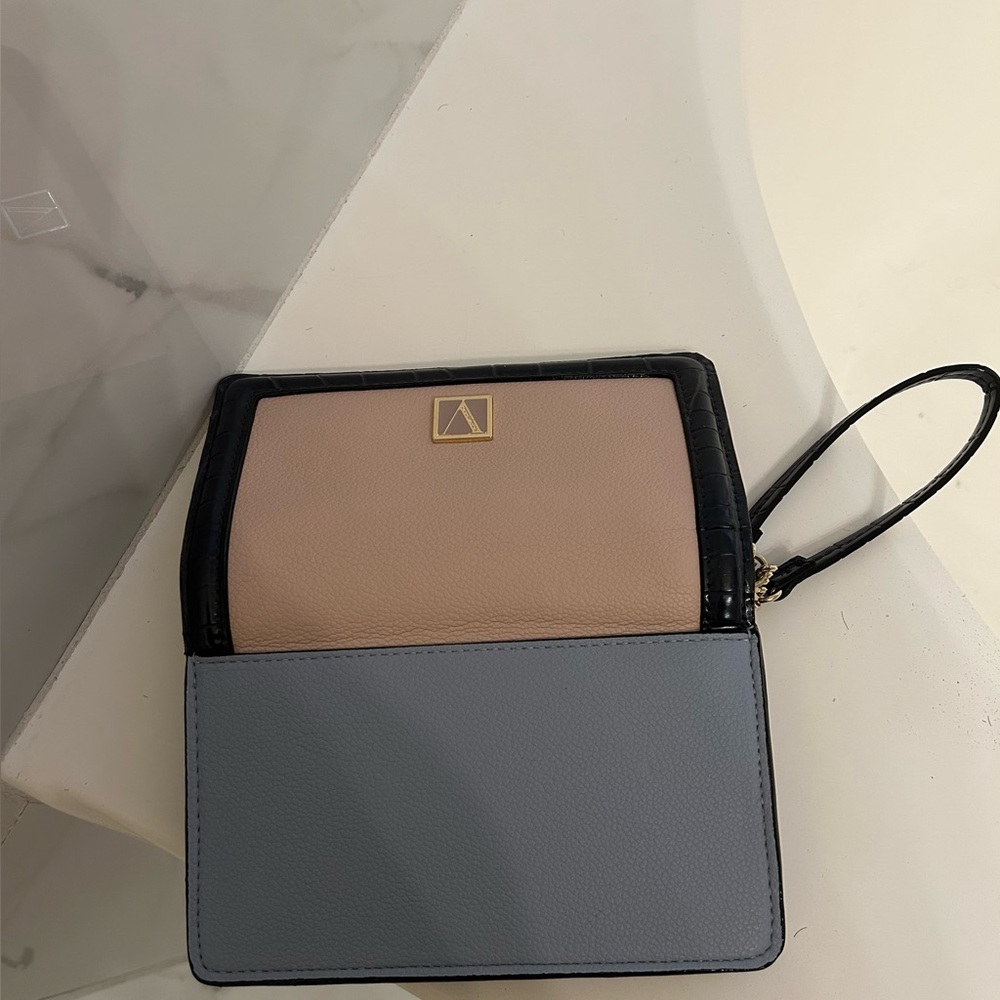 Victoria's Secret Black, Gray, and Tan Clutch